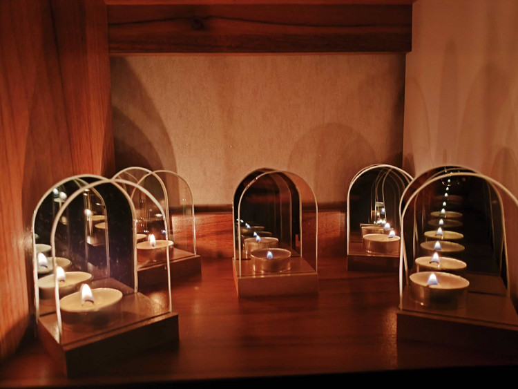 آینه بی نهایت مدل شمعی