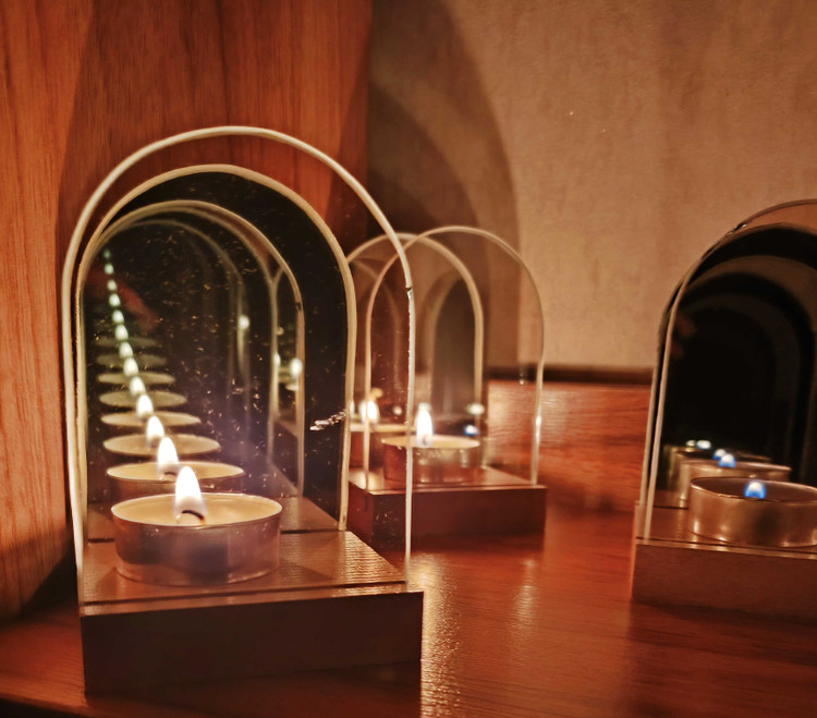 آینه بی نهایت مدل شمعی