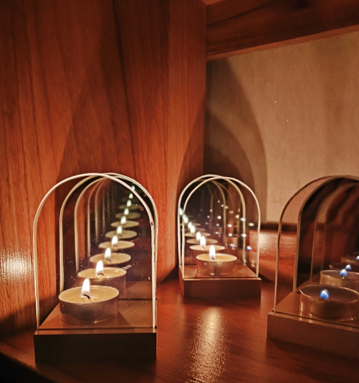 آینه بی نهایت مدل شمعی