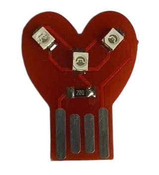ال ای دی USB مدل قلبی با نور قرمز
