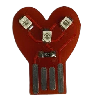 ال ای دی USB مدل قلبی با نور قرمز