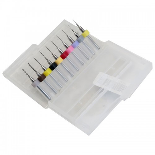 ست 10 تایی مته تمیز کننده نازل پرینتر سه بعدی با سایز 0.20 تا 1.20 میلی متر | سوراخ کاری 3.175 ویژه دستگاه CNC