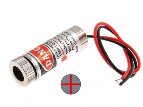 لیزر قرمز 5mW با لنز متغیر ضربدری SYD1230