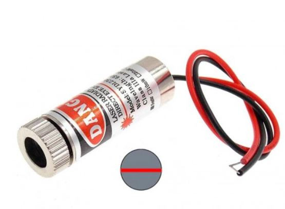 لیزر قرمز 5mW با لنز متغیر خطی SYD1230