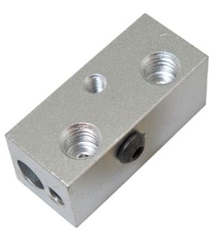 محفظه آلومینیومی هیتر پرینتر سه بعدی E3D تک سر دو رنگ